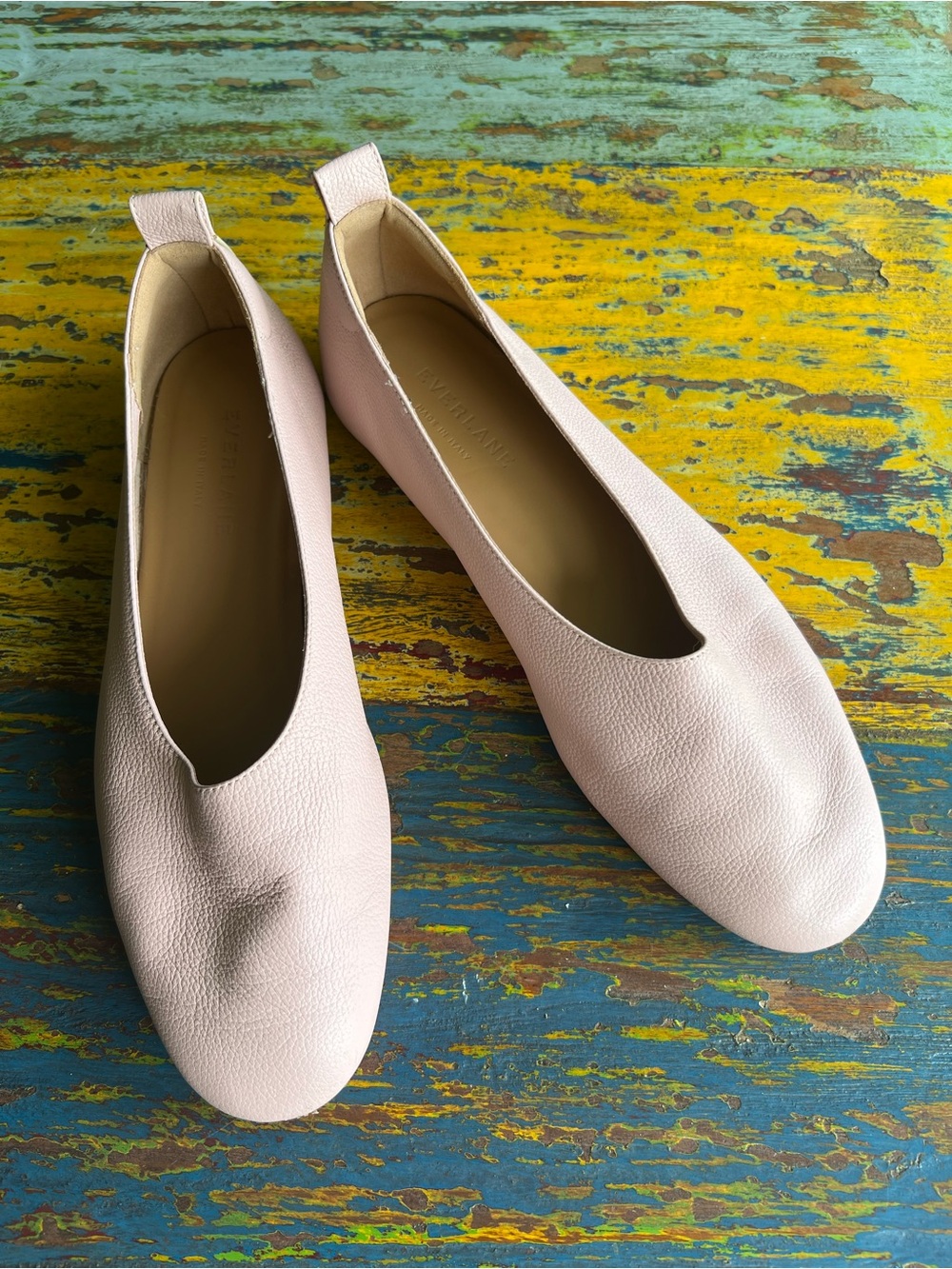 Everlane Day Glove Ballet Flats Womens Size 6 Pink Leather Slip On Made In Italy